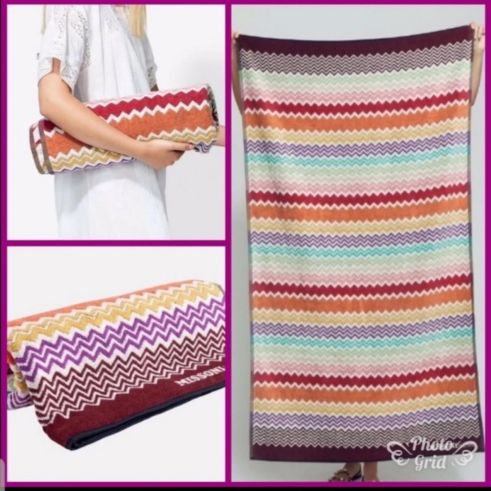 NIB MISSONI home Rufus Terry Beach Towel